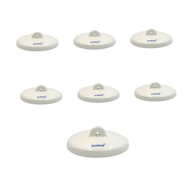 Borox Porselen Kroze Kapağı - 34mm - Porcelain Crucible Cover - 6 Adet Toptan
