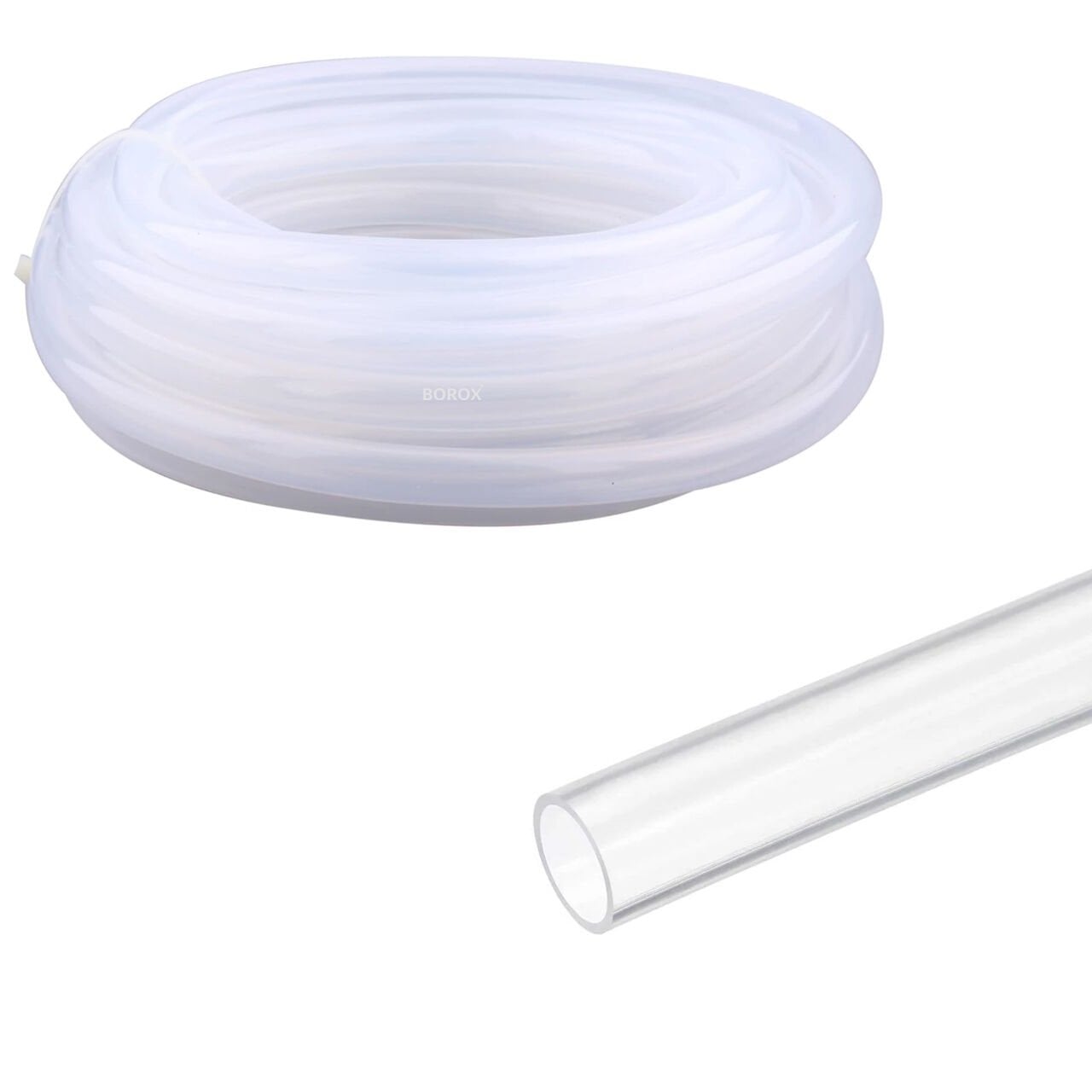 Borox Silikon Hortum 8x10mm - Şeffaf 10 metre - Silicone Hose Platin