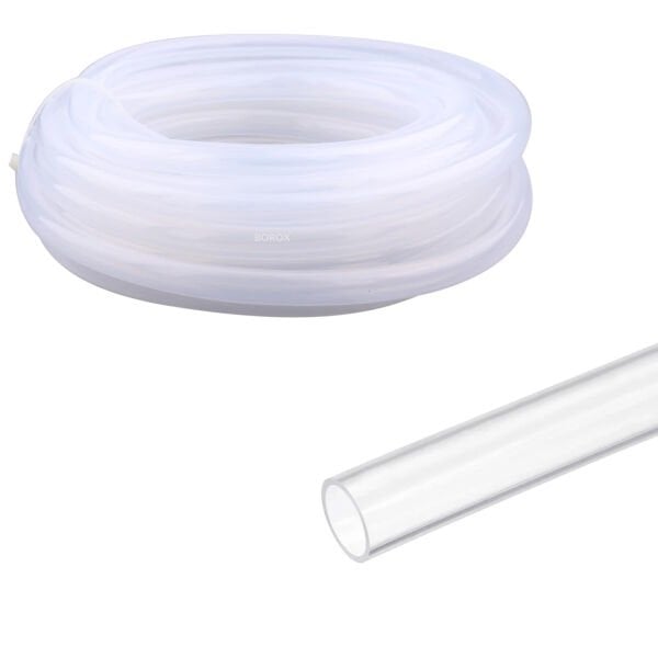 Borox Silikon Hortum 8x10mm - Şeffaf 10 metre - Silicone Hose Platin