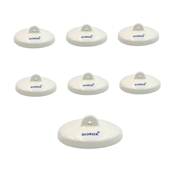 Borox Porselen Kroze Kapağı - 45mm - Porcelain Crucible Cover - 6 Adet Toptan