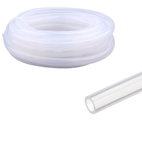 Borox Silikon Hortum 6x10mm - Şeffaf 10 metre - Silicone Hose Platin