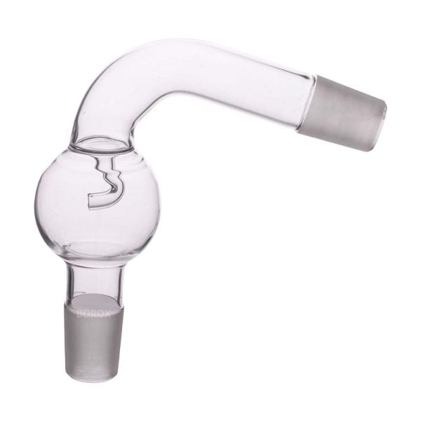 Borox Cam Adaptör - Sıçratma Adaptörü - Kıvrık - Eğimli 29/32 Şilifli
