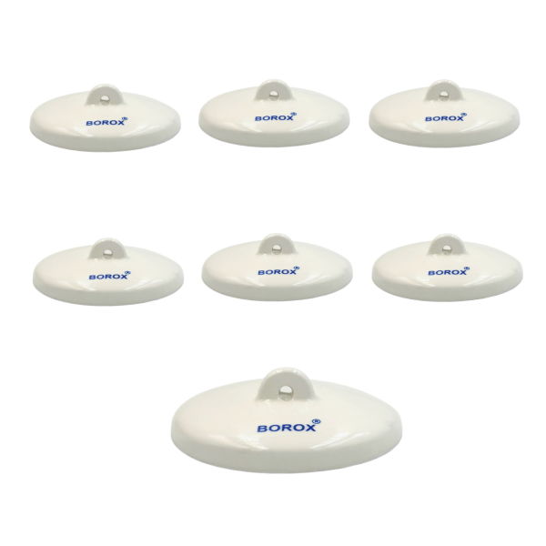Borox Porselen Kroze Kapağı - 47mm - Porcelain Crucible Cover - 6 Adet Toptan