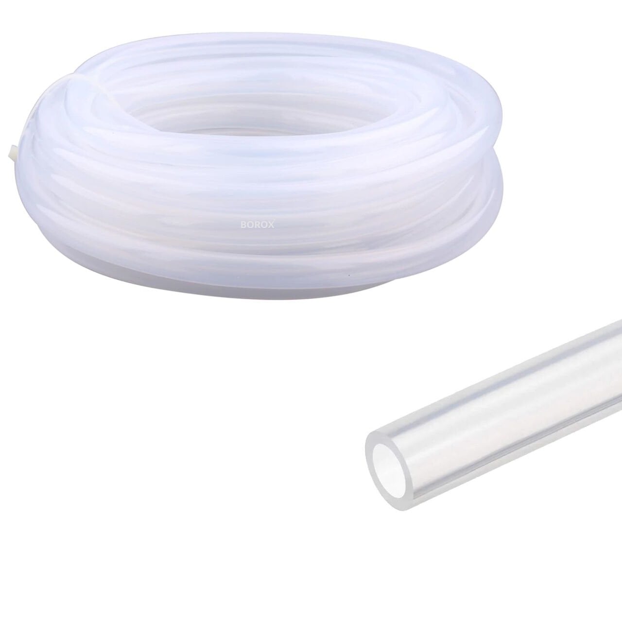 Borox Silikon Hortum 7x11mm - Şeffaf 10 metre - Silicone Hose Platin
