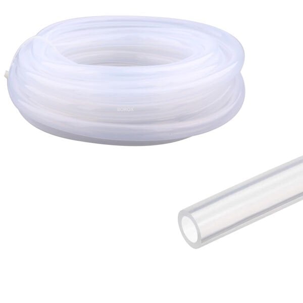 Borox Silikon Hortum 7x11mm - Şeffaf 10 metre - Silicon Hose Platin