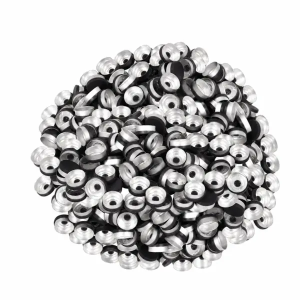 Borox Alüminyum Kapak - 20mm Flakon Vial Kapağı Siyah 1000li
