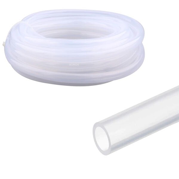 Borox Silikon Hortum 9x13mm - Şeffaf 10 metre - Silicone Hose Platin
