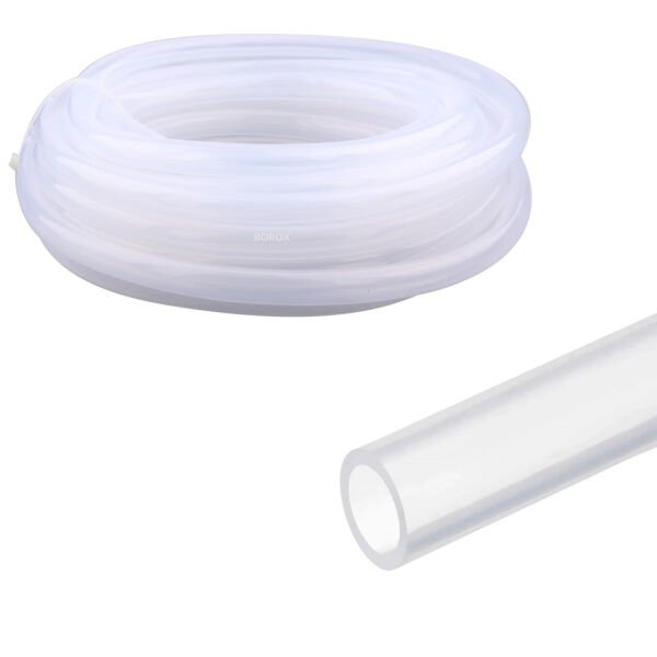 Borox Silikon Hortum 9x13mm - Şeffaf 10 metre - Silicone Hose Platin