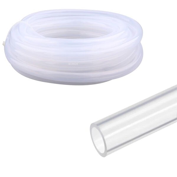 Borox Silikon Hortum 10x14mm - Şeffaf 10 metre - Silicon Hose Platin