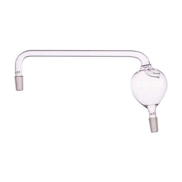 Borox Cam Adaptör - Distilasyon Bağlantısı - Sıçratma Tutuculu - 14/23 Şilifli