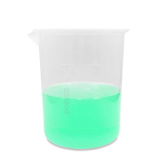 Borox Plastik Beher - Kabartma Dereceli -  Plastic Beaker Autoclavable - 7 Farklı Hacim Toptan