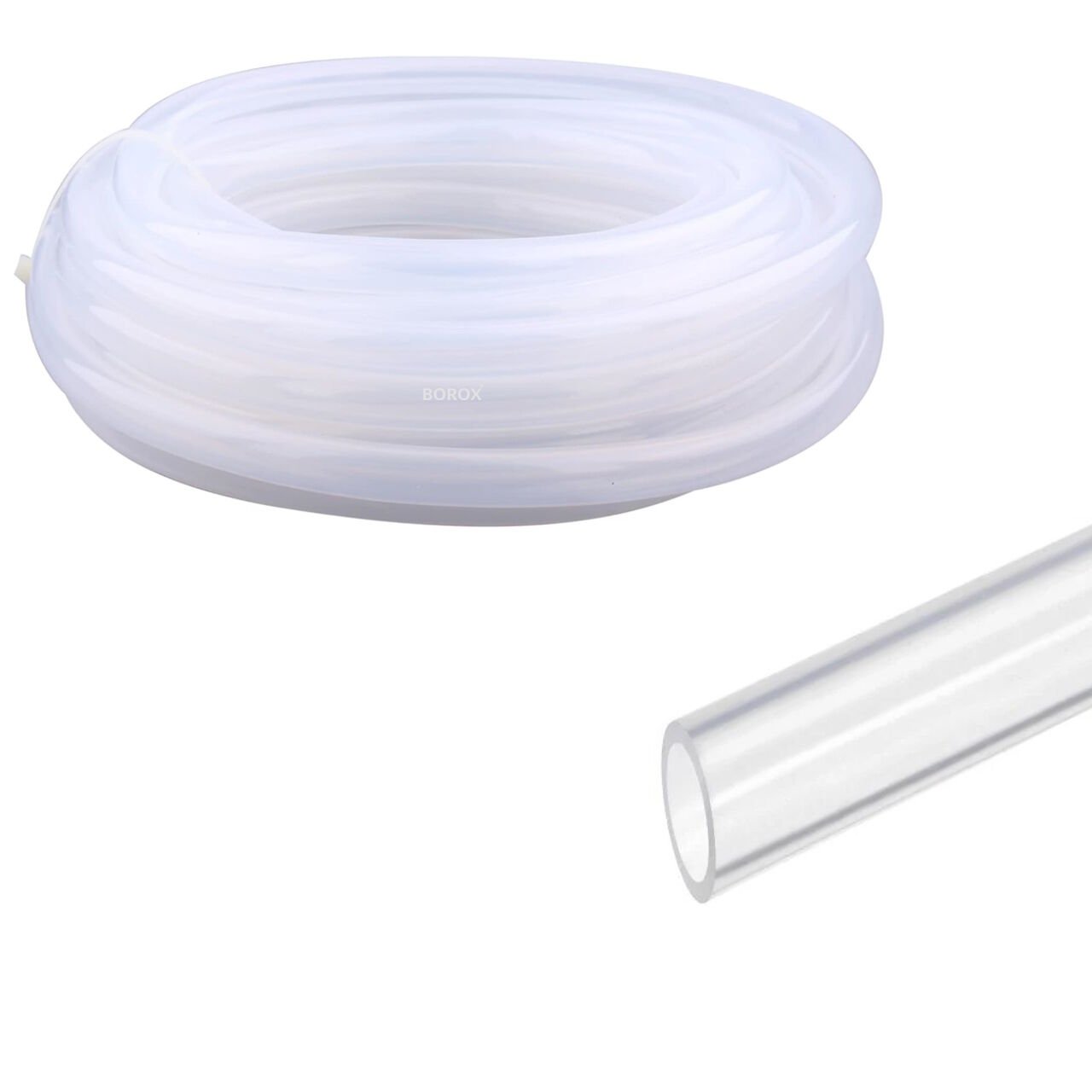 Borox Silikon Hortum 12x16mm - Şeffaf 10 metre - Silicon Hose Platin