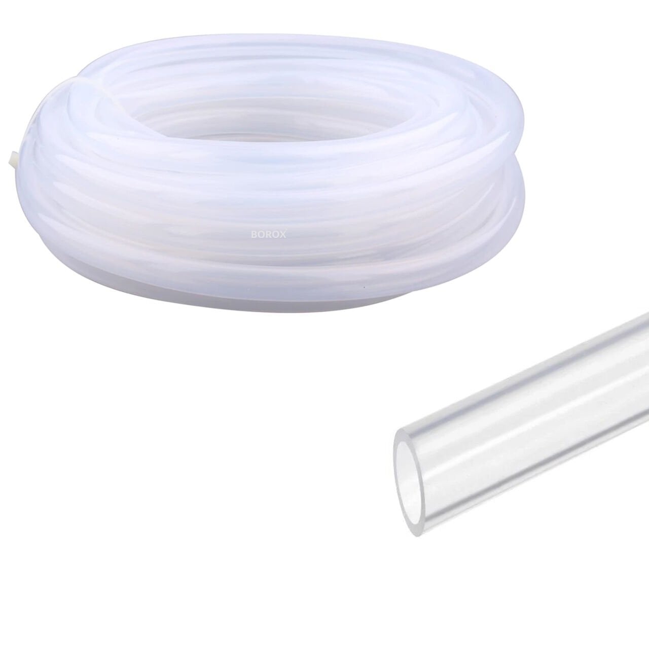 Borox Silikon Hortum 12x16mm - Şeffaf 10 metre - Silicone Hose Platin
