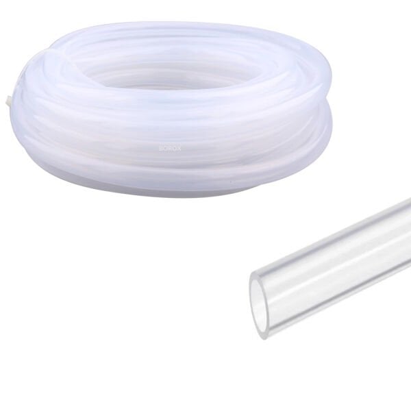 Borox Silikon Hortum 12x16mm - Şeffaf 10 metre - Silicone Hose Platin