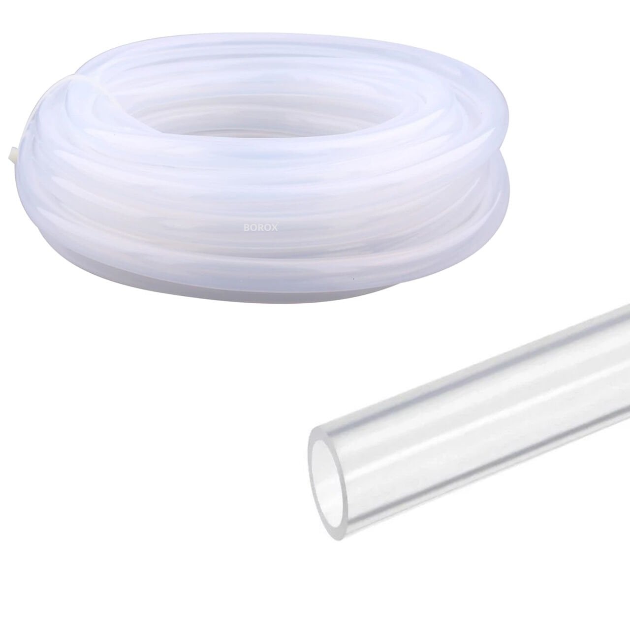 Borox Silikon Hortum 14x18mm - Şeffaf 10 metre - Silicone Hose Platin