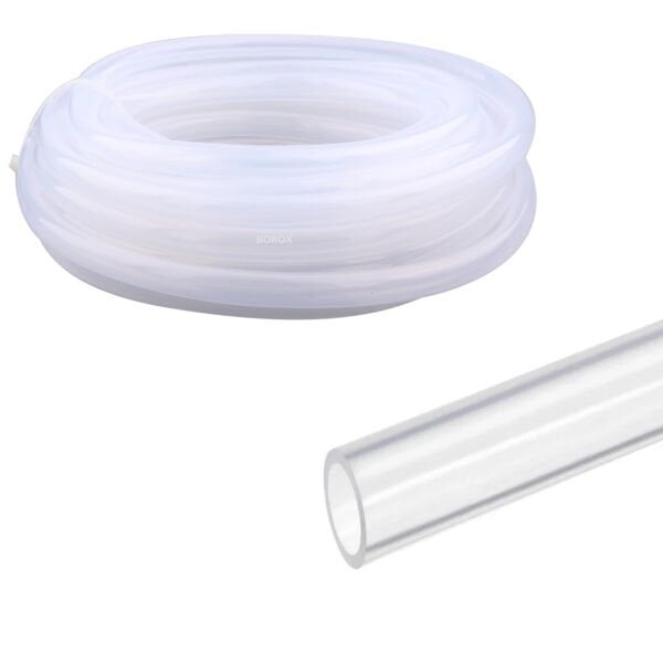 Borox Silikon Hortum 14x18mm - Şeffaf 10 metre - Silicone Hose Platin