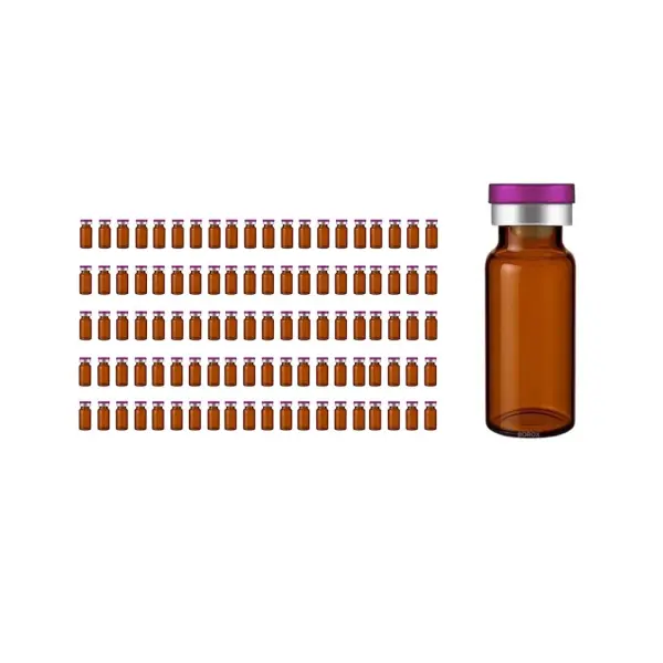 Borox Cam Vial 20 ml - Amber - Crimp ND20 - 100 adet/paket