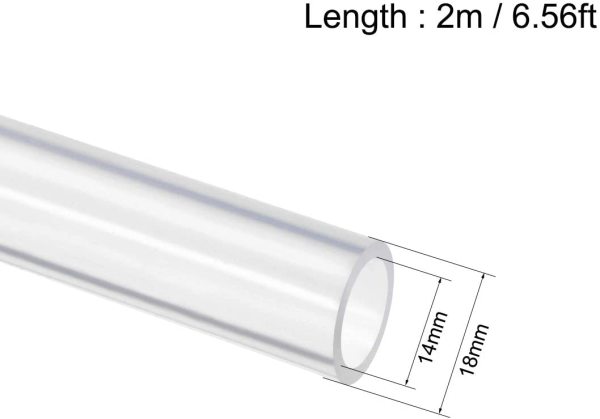 Borox Silikon Hortum 14x18mm - Şeffaf 10 metre - Silicone Hose Platin