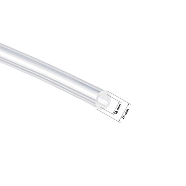 Borox Silikon Hortum 18x25mm - Şeffaf 10 metre - Silicon Hose Platin