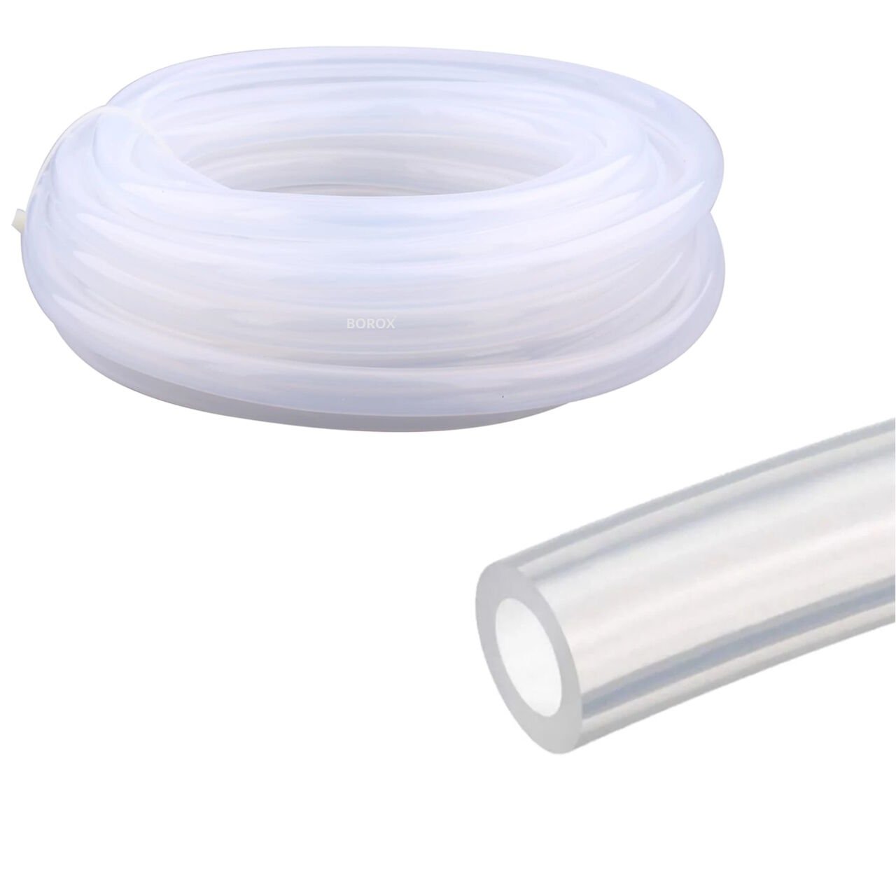 Borox Silikon Hortum 18x25mm - Şeffaf 10 metre - Silicone Hose Platin