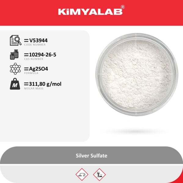 Kimyalab Gümüş Sülfat 50g - Silver Sulfate - Ag2SO4