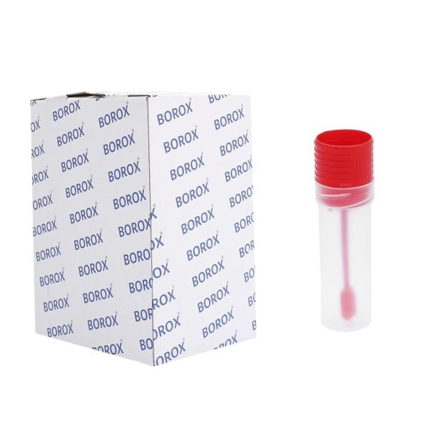Borox Kaşıklı Gaita Kabı 25 ml - Non Steril - Numune Kabı - 150 Adet