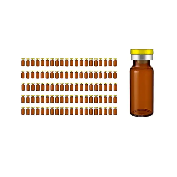 Borox Cam Vial 20 ml - Amber - Crimp ND20 - 100 adet/paket