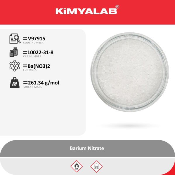 Kimyalab Baryum Nitrat 500g - Barium Nitrate