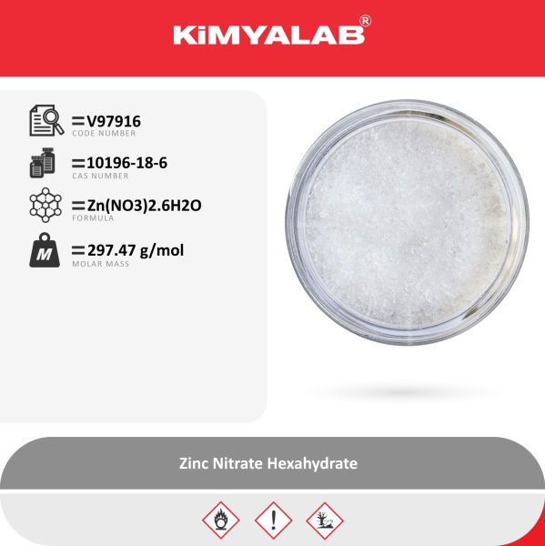 Kimyalab Çinko Nitrat Hekzahidrat 1Kg - Zinc Nitrate Hexahydrate