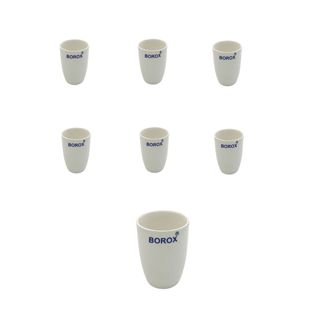 Borox Porselen Kroze - Uzun Form - 15ml - Tall Form Crucible - 6 Adet Toptan