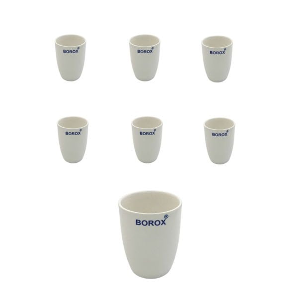 Borox Porselen Kroze - Uzun Form - 30ml - Tall Form Crucible - 6 Adet Toptan