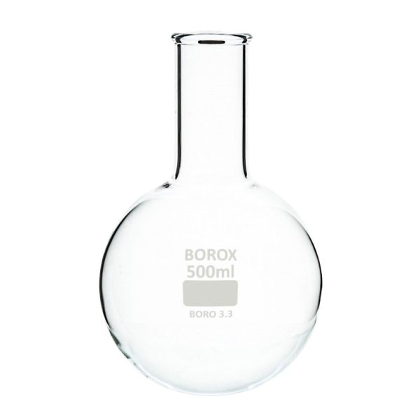 Borox Cam Balon 1000 ml - Dibi Yuvarlak - Kaynatma Balonu - 10 Adet Toptan