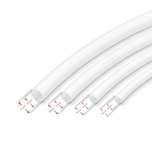 Borox Teflon Hortum 10x12 mm - Beyaz PTFE Hose - 10 metre Toptan