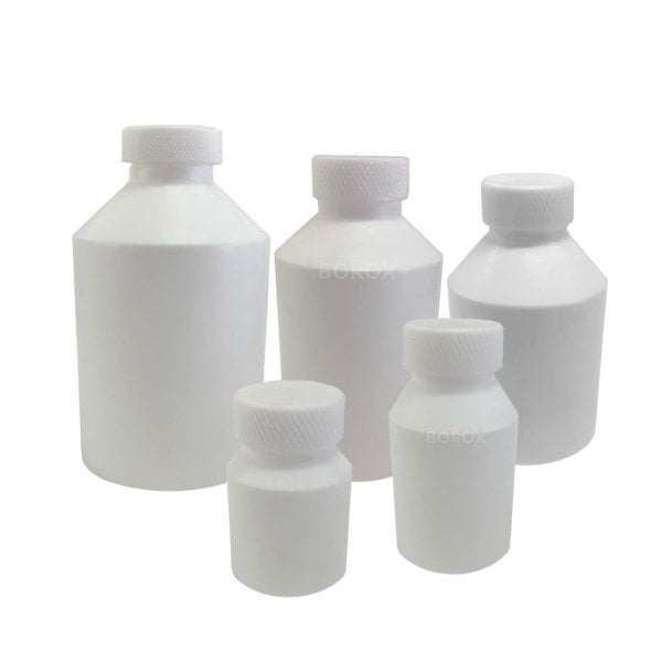 Teflon Şişe 1000 ml - PTFE Kapaklı Numune Çözelti Şişesi