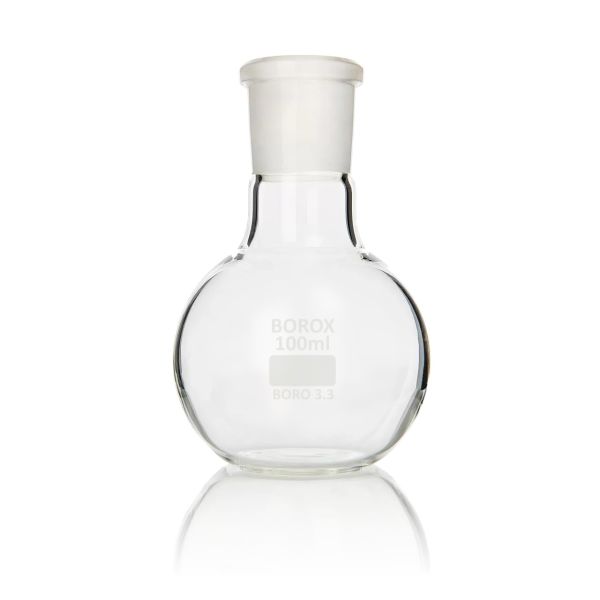 Borox Cam Balon 2000 ml - Dibi Düz - Norm Şilifli - 29/32 - 10 Adet Toptan