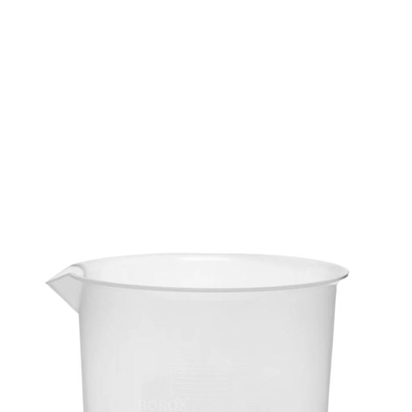 Borox Plastik Beher 1000 ml - Kabartma Dereceli - Plastic Beaker Autoclavable - 12 Adet Toptan