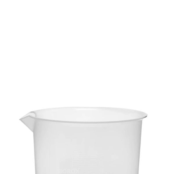Borox Plastik Beher 2000 ml - Kabartma Dereceli - Plastic Beaker Autoclavable - 6 Adet Toptan