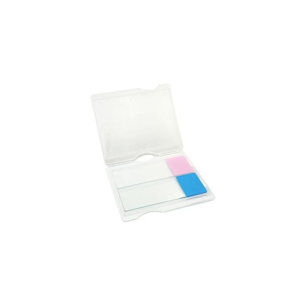 Mikroskop Slide Kutusu - Plastik Slayt Saklama Kabı 2 Yuvalı - Lam Taşıma Standı Tray - 50 Adet Toptan