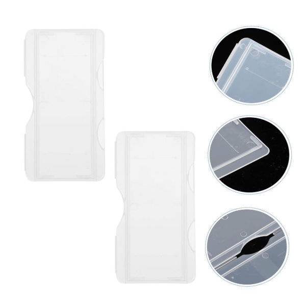 Mikroskop Slide Kutusu - Plastik Slayt Saklama Kabı 1 Yuvalı - Lam Taşıma Standı Tray - 100 Adet Toptan