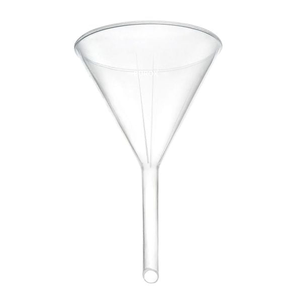 Borox Plastik Analitik Huni 100mm - Laboratuvar Hunisi - 36 Adet Toptan