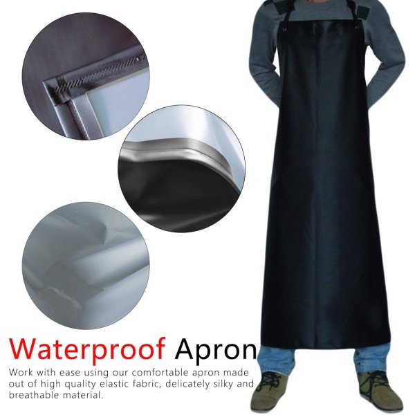 Borox Asit ve Kimyasal Önlüğü PVC Önlük Su Geçirmez Lacivert