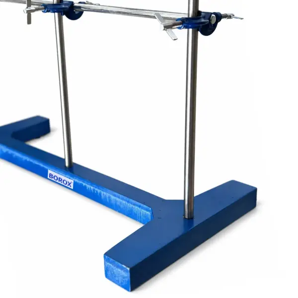 Borox Laboratuvar Destek Standı H Şekilli - Demir 500x250mm