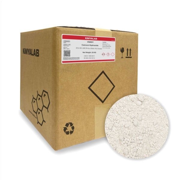 Kimyalab Kalsiyum Hidroksit - Calcium Hydroxide - 25 Kg-Koli Toptan