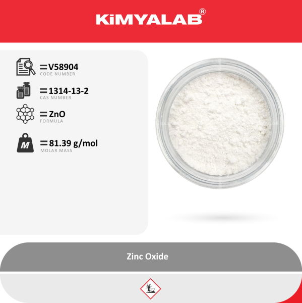 Kimyalab Çinko Oksit - Zinc Oxide USP - 5 Kg-HDPE Varil