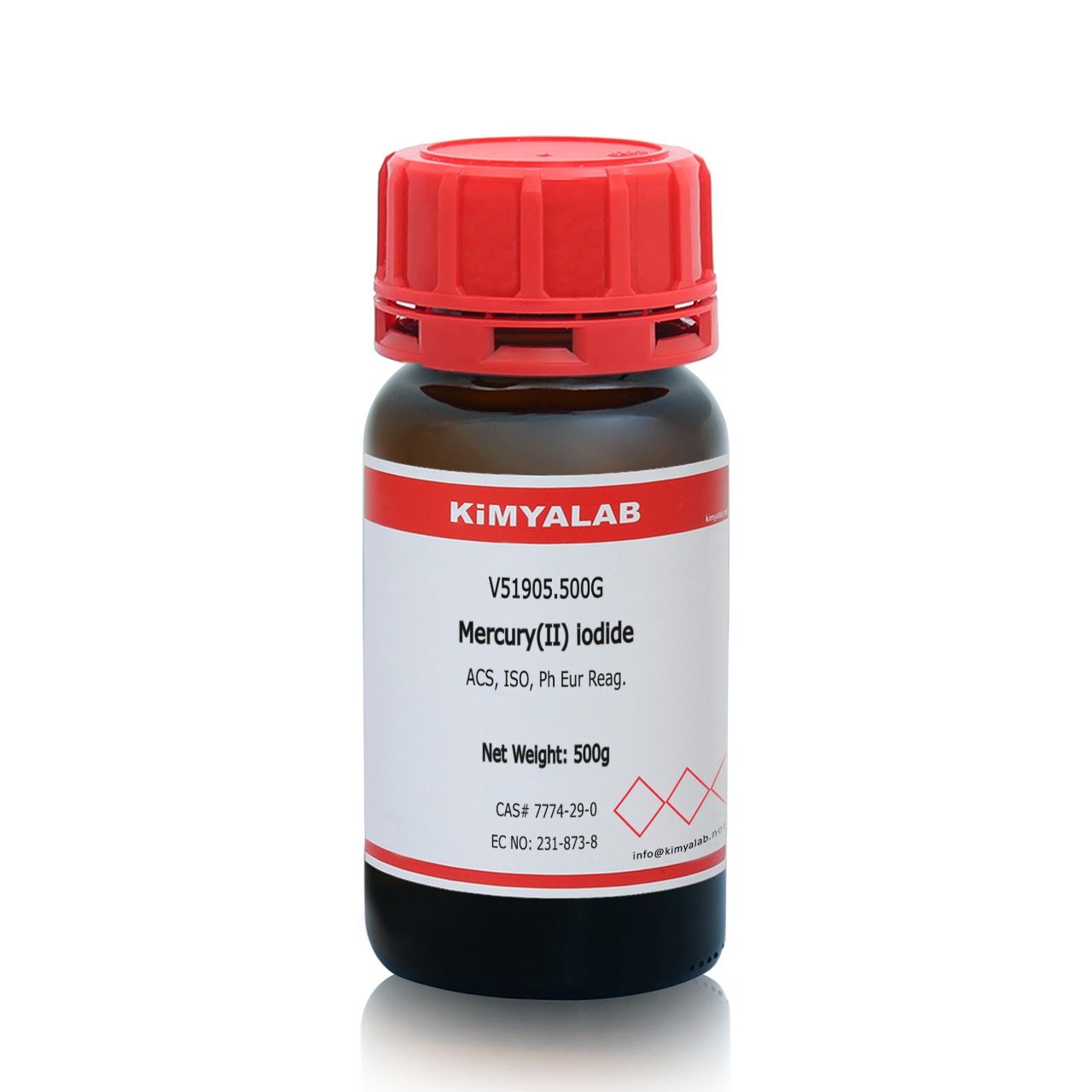 Kimyalab Civa II İyodür 500g - Mercury II Iodide