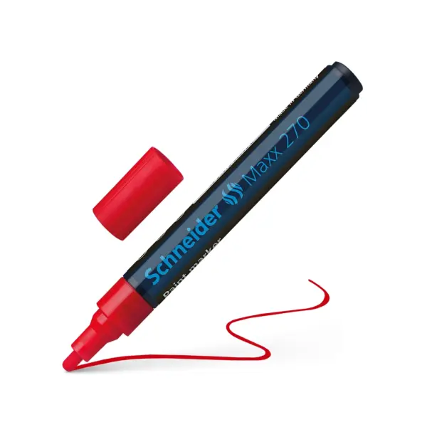 Schneider Maxx 270 Asetat Kalemi Kırmızı - 1-3mm - Boya Markörü