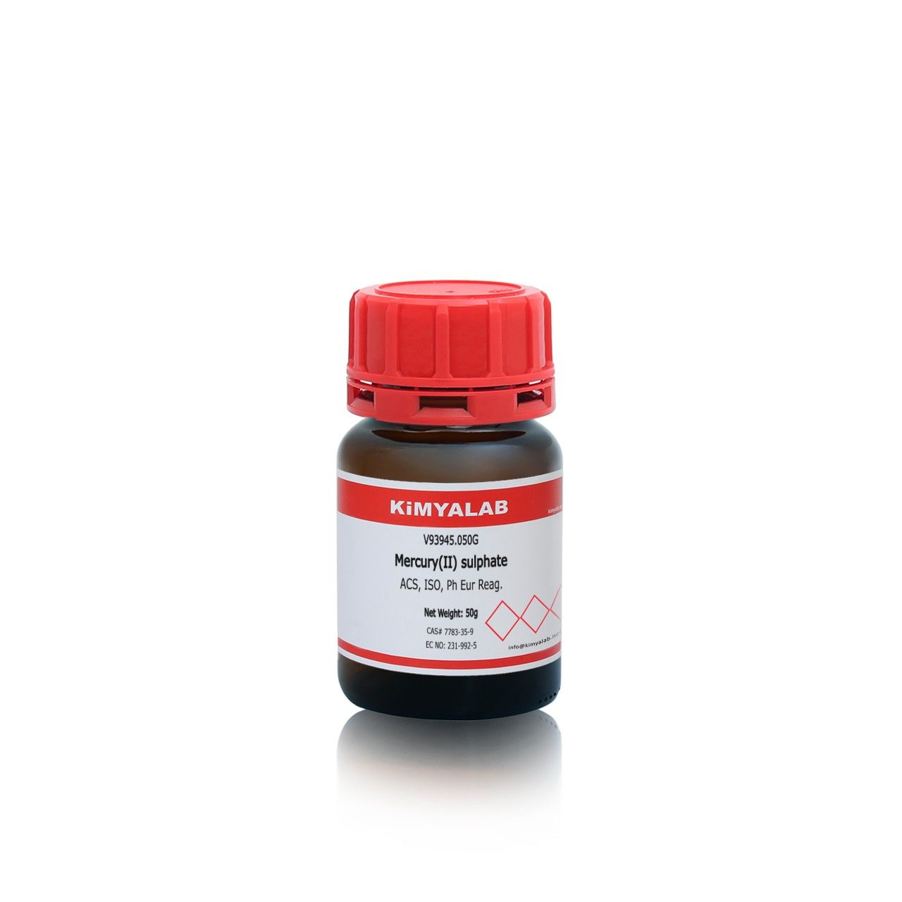Kimyalab Cıva II Sülfat 50g - Mercury II Sulphate