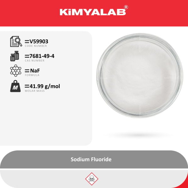 Kimyalab Sodyum Florür 1 Kg - Sodium Fluoride