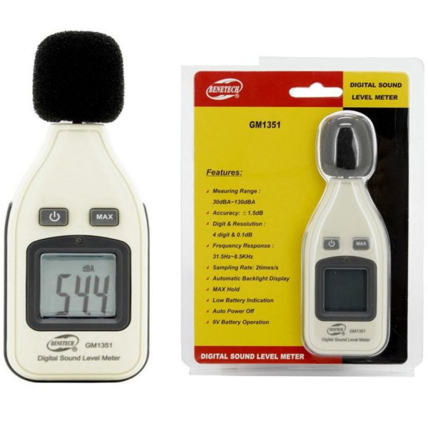 Benetech GM1351 Ses Ölçüm Cihazı - Ses Ölçer 30-130 dBA
