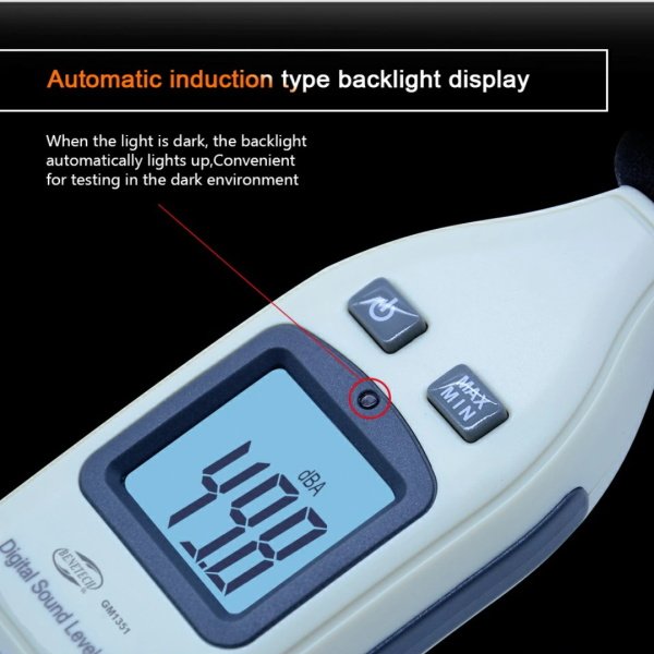 Benetech GM1351 Ses Ölçüm Cihazı - Ses Ölçer 30-130 dBA